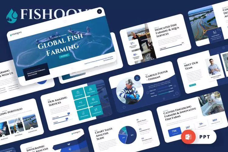 Fishery Powerpoint Template