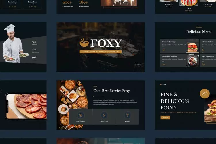 Food & Restaurant Google Slides Template