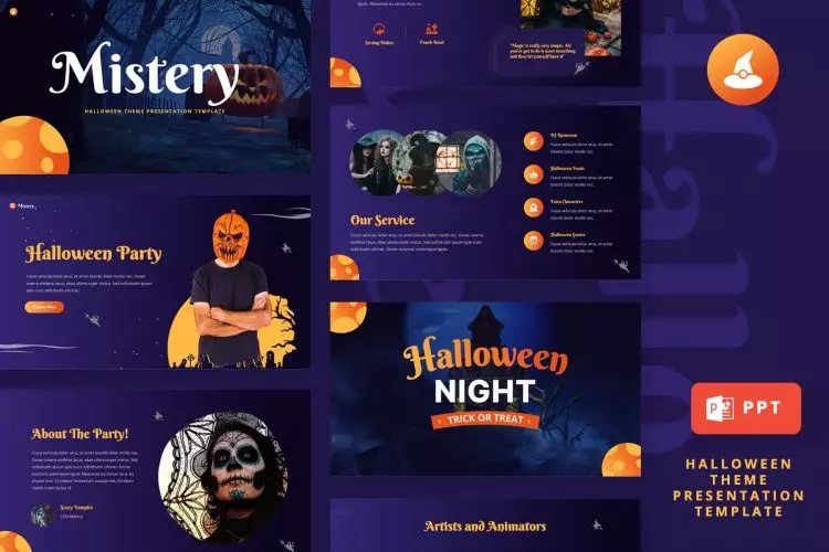 Halloween Theme Powerpoint Template