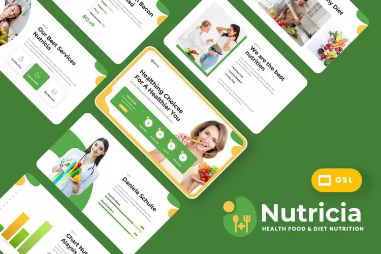 Diet Nutrition Google Slides Template