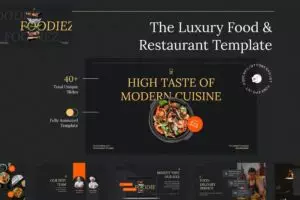Luxury Food & Restaurant Powerpoint