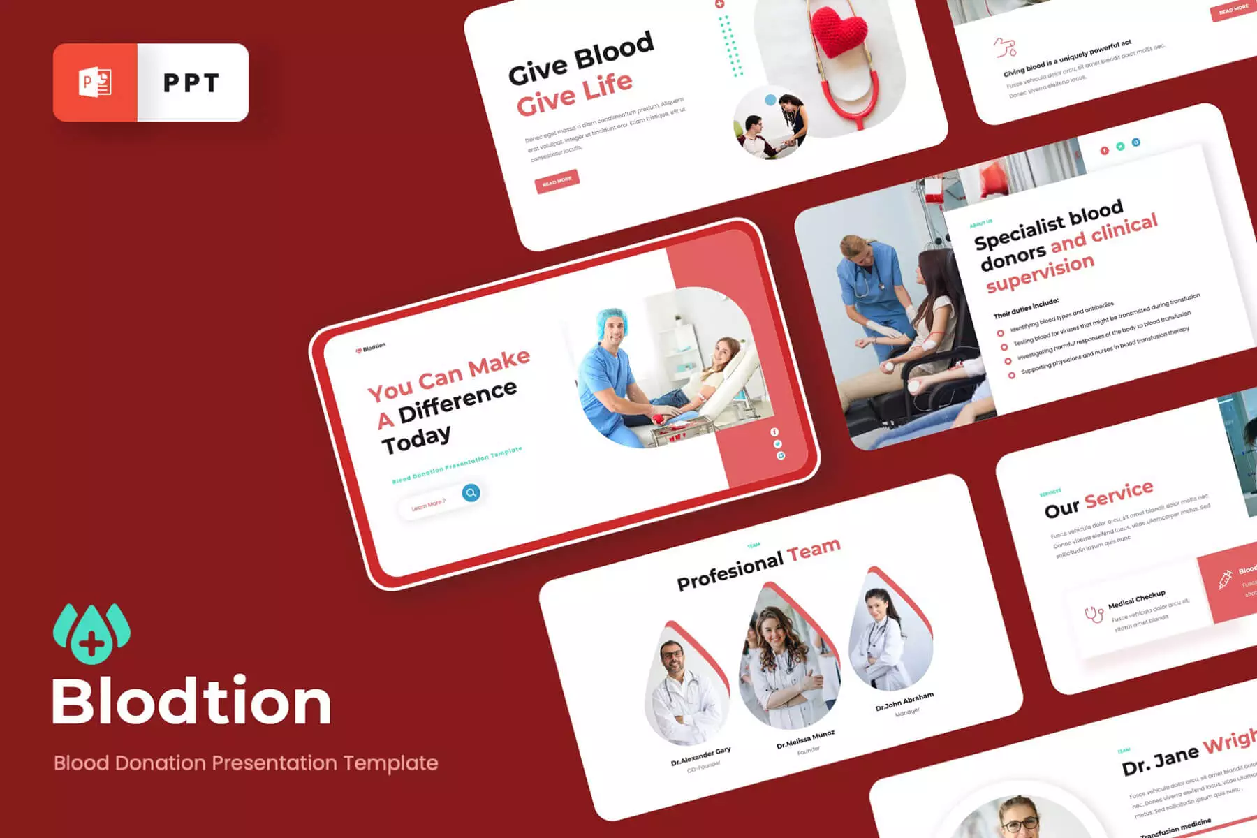 Blood Donation Powerpoint Template