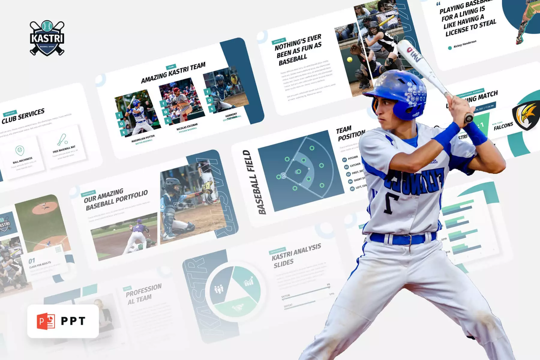Baseball Sport Powerpoint Template