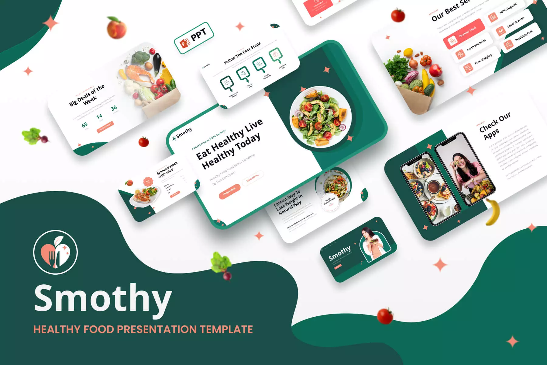 Healthy Food Powerpoint Template