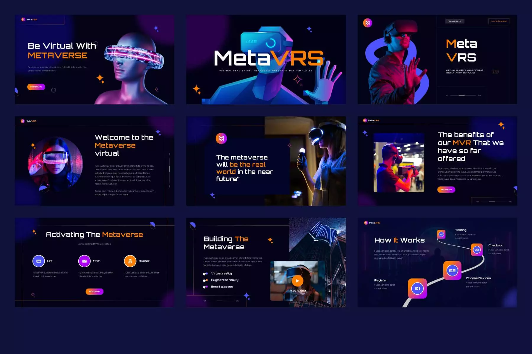 Virtual Reality and Metaverse Powerpoint