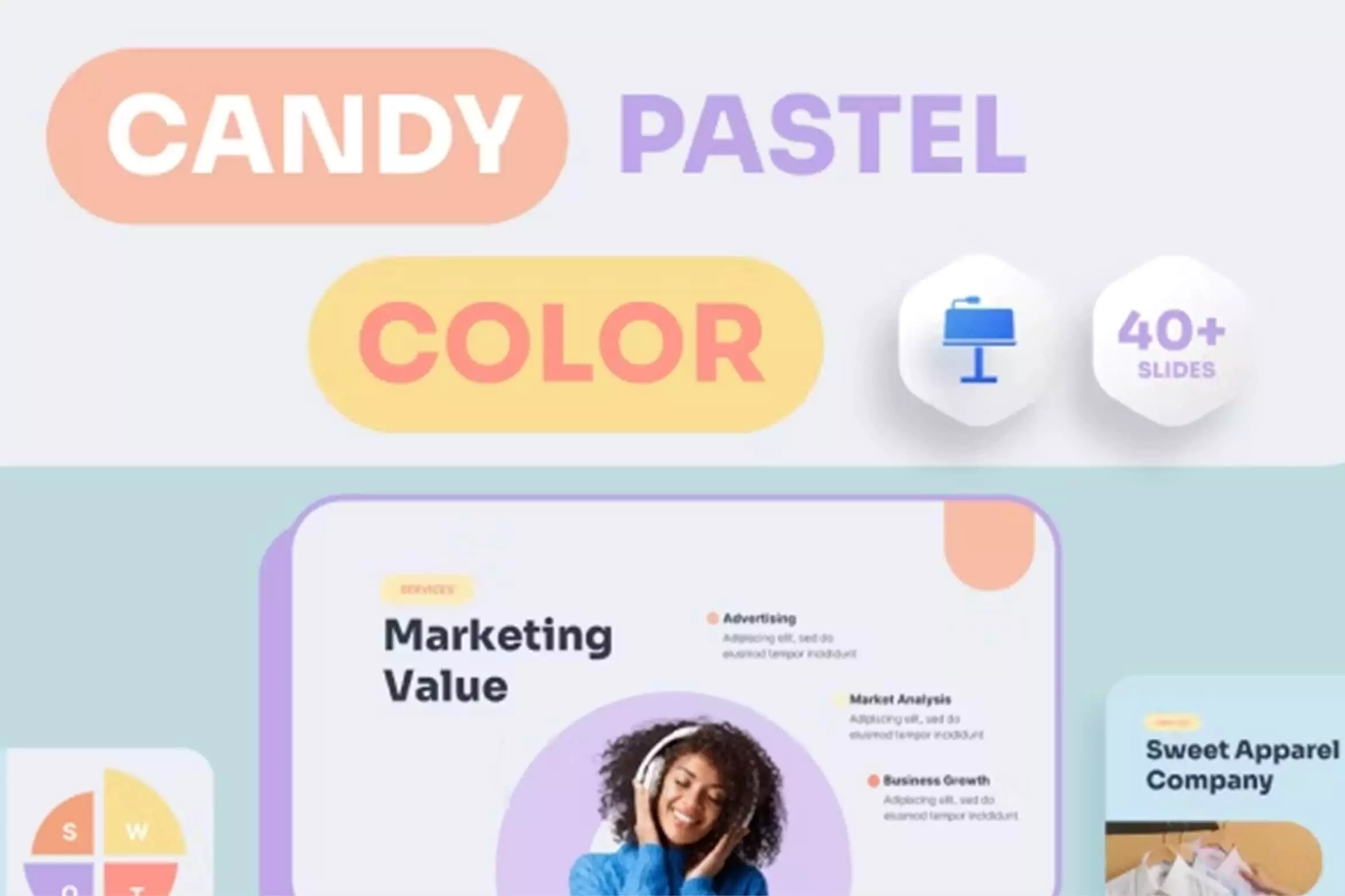 Creative Candy Pastel Keynote
